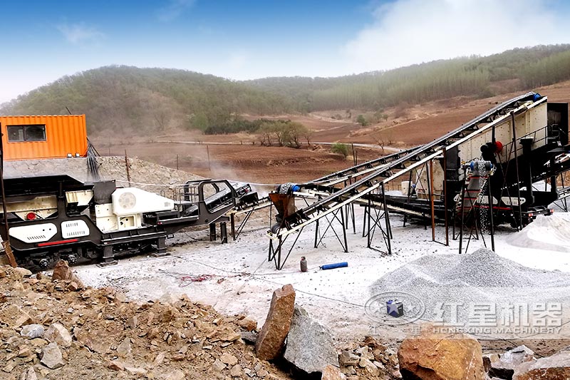 移動碎沙機(jī)客戶現(xiàn)場實拍圖 移動碎沙機(jī)客戶現(xiàn)場實拍圖